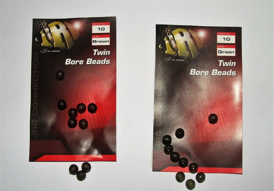 JRC Twin Bore Rig Beads - Rubber Pack of 10 - Carp Coarse - Imagem 1 de 1