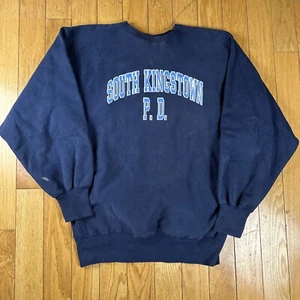 Sudadera De Colección Años 90 Champion Tejido Inverso Azul Marino Hombres XXL South Kingston P.D. - Imagen 1 de 16