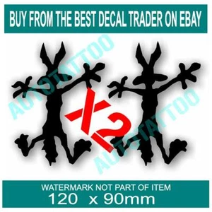 COYOTE X2 DECAL STICKER FOR HOT ROD RAT ROD HORSE FLOAT CARAVAN CAMPER STICKERS - Bild 1 von 3