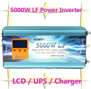 20000W/5000W LF Pure Sine Wave Power Inverter 48V DC/230V AC 3.5"LCD/UPS/Charger - Foto 1 di 9