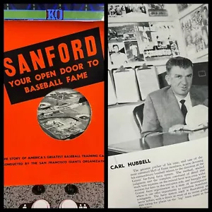 SELTEN Sanford Ihre offene Tür zum Baseball-Ruhm Carl Hubbell SF Giants Trainingsmagazin - Bild 1 von 15