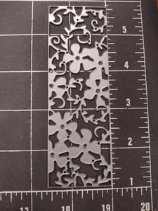 Universal thin metal die cut tool emboss Bookmark Border violet shamrock petunia - Picture 1 of 2
