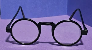 Vintage runde schwarze Bakelit Brille getestet tolle Halloween Requisite  - Bild 1 von 9