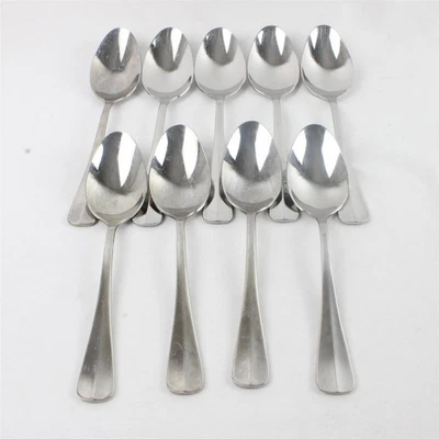 Set of 9 Towle Oval Place Soup Spoons Stainless 7.75in - Image 1 of 4