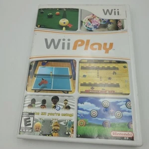 Wii Play (2007, Nintendo Wii) Complete in Box CIB Tested Billiards Table Tennis - Picture 1 of 3