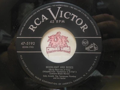 Eddy Arnold – Moonlight And Roses / The Missouri Waltz, 45 RPM VG+ (29E) - Image 1 of 2