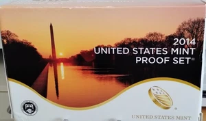 2014 S UNITED STATES MINT PROOF SET WITH BOX & COA 14 COINS. - Picture 1 of 9