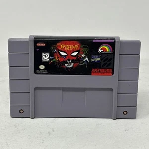 Spider-Man Super Nintendo System SNES, 1994 Authentic Tested Cartridge Only - Picture 1 of 4