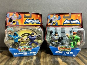 Batman Action League BLACK LIGHTNING vs WILDCAT / BATMAN VS THE TOP 4 Figuren - Bild 1 von 5
