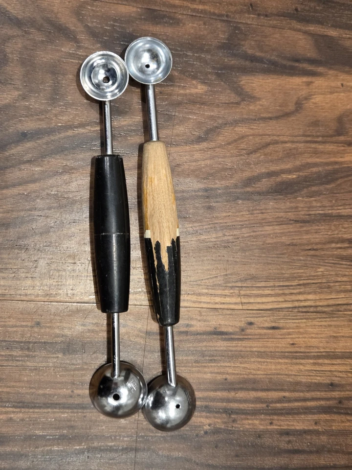 2 bailarinas de melón vintage ECKO de doble extremo EKCO hechas en EE. UU. MCM Foto 1 de 4