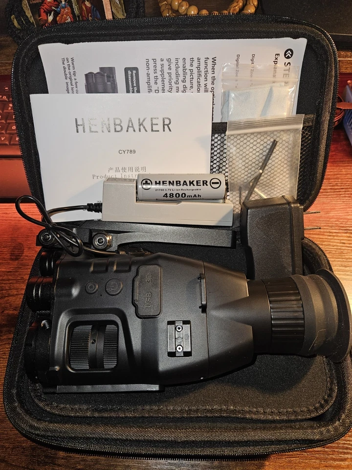 Cámaras telescópicas monoculares de visión nocturna invisibles IR 940 nm Henbaker CY789 con WiFi Foto 1 de 1