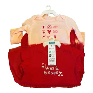 Carter’s Bodysuit & Dress Lot Baby Girl 3 Months NEW - Picture 1 of 4