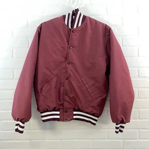 Vintage Birdie Jacket By Richard A Leslie Size S Rocky Mountain Elk Maroon - Picture 1 of 7