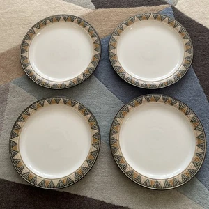 4 x Denby Boston Blue Spa Dinner Plates 10.5”  perfect condition  - Picture 1 of 7