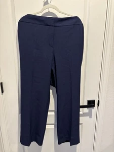 Women’s 22W Kasper Navy Blue Pants - Picture 1 of 10