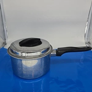Vintage Flint ECKO Stainless Steel  1 1/2 Quart Sauce Pan Pot With Lid 361 Used - Picture 1 of 7