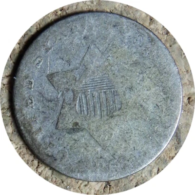 elf Three Cents Silver  1853   Type I  353 - Image 1 of 2