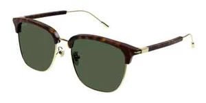 Authentische Gucci Sonnenbrille GG1275SA 002 dunkel Schildpatt/gold Vollrand grün 56 mm - Bild 1 von 4