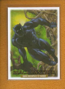 Black Panther 2024 SkyBox Marvel Masterpieces ’92 Platinum Canvas #4 - Picture 1 of 2