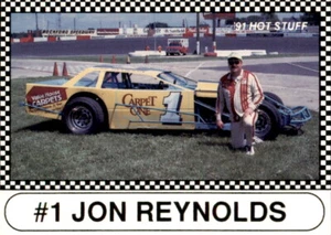 1991 Hot Stuff Drivers #12 Jon Reynolds Rockford Illinois IL - NM Racing Card - Picture 1 of 2