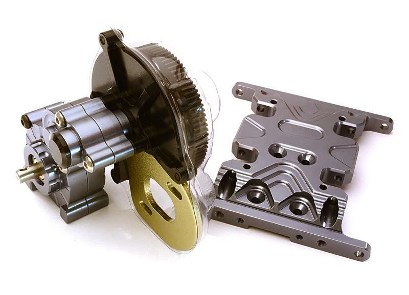 Billet Machined Main Gearbox w/ Metal Gears for Axial SCX-10 Honcho Jeep & Dingo - Image 1 of 1
