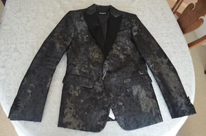 Dsquared2 Metallic Camouflage Tuxedo Blazer Sz 36 $2500 - Picture 1 of 10