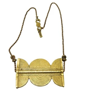 Collar Vintage Vanessa Mooney Latón Sólido Renacimiento Egipcio Moda Declaración - Imagen 1 de 7