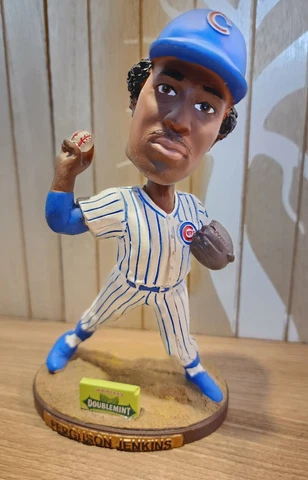 2009 Ferguson Fergie Jenkins Chicago Cubs HOF 1971 Cy Young Bobblehead Rangers Cover