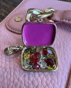 Juicy Couture Vintage Hot Pink Charm Jewelry Box Choose Juicy Mints RARE