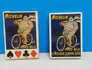 VINTAGE RARE DECK OF MICHELIN MAN PLAYING CARDS PNEU VELO - GREAT - Picture 1 of 3