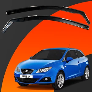 Deflettori aria Haibak 2 porte Seat Ibiza MK4 6j 2009-2017 oscurati 2 pezzi - Foto 1 di 9