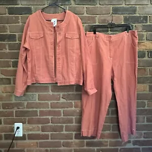 Vintage J JILL Two Piece Jacket -48 Chest & Pants (W35 X L25) XL -Cheapchicplus - Picture 1 of 5