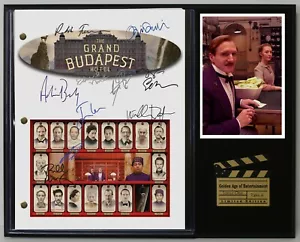 The Grand Budapest Hotel Reproduction Signed Movie Script Wood Plaque Display - Picture 1 of 8