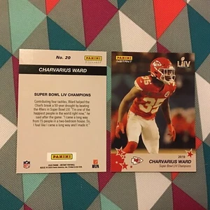 Charvarius Ward #20 RC 2020 Panini Instant Chiefs Super Bowl LIV Champions 2019 - Picture 1 of 1