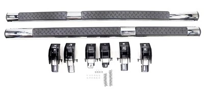 NEW OEM Mopar Chrome Tubular Side Step Bars 82210564AF Jeep Wrangler 2007-2017 - Image 1 of 4