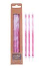 PME Candles Pink Marble Extra Tall W/ Holders (7