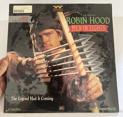 Robin Hood Men In Tights Mel Brooks, Laserdisc Wide Screen Edition 1993 Sealed - Image 1 of 3