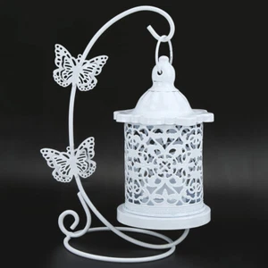 European Household Candlesticks Bird Cage Hollow Candle Holder Hanging Dec/ - Picture 1 of 10