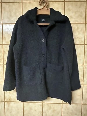 Lee Women’s Fleece Short Jacket Shacket, Sz XL Blue Green Lagenlook Boho Retro - Image 1 of 4