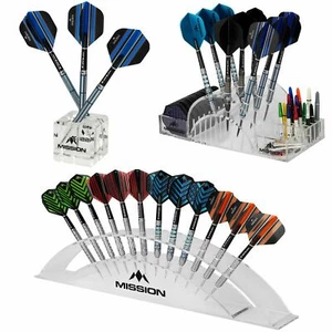 Mission Darts Stand Espositore Acrilico Organizzatore 3 Disegni Misure - Foto 1 di 4