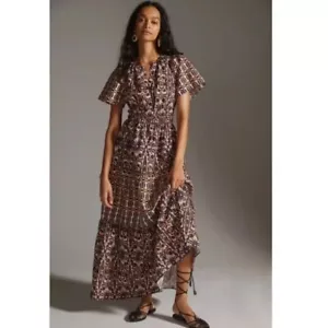Maxi Vestido Anthropologie Maeve Somerset Talla Mediana Nuevo con Etiquetas - Imagen 1 de 11