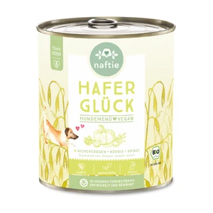 naftie Bio Hafer Glück veganes Hundefutter Nassfutter Menü, purinarm, 800g Dose - Bild 1 von 9