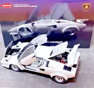 1/12 KYOSHO Lamborghini Countach LP5000S White Model Car with box Very Good - Picture 1 of 9