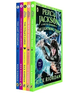 Percy Jackson Graphic Novels 1-5 Bücher Sammlung Set Der Blitzdieb Meer von - Bild 1 von 3