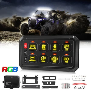 8 Gang RGB Switch Panel LED Light Bar for Polaris Ranger XP 1000 900 800 570 500 - Picture 1 of 11
