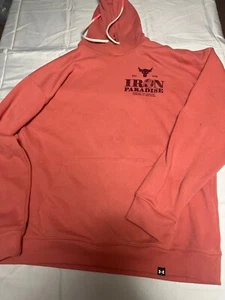 Under Armour Project Rock Hoodie L Sweatshirt Men Gym Workout Iron Paradise - Picture 1 of 9