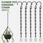 10 Pack Garden Plant Hangers Metal Chains With Hooks Clips For Planters Decors