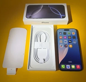 NEW OPEN iPhone 16 Pro Max Natural Black (AT&T) 256GB CHECK ESN - Photo 1 sur 5