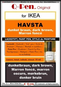 10mL Lackstift für IKEA HAVSTA dunkelbraun - Bild 1 von 1
