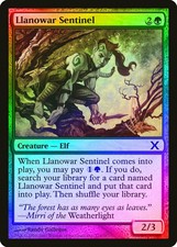 Llanowar Sentinel FOIL 10th Edition NM Green Common MAGIC MTG CARD ABUGames